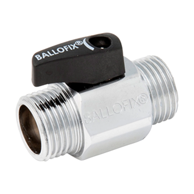 Broen - Robinet mini cu bilă cu mâner 2 x filet exterior – cromat