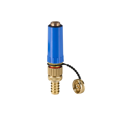 HAAS - Mufă montaj alamă ½” cu supapă umplere/golire, albastru