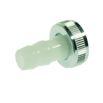 VSH - Racord furtun pentru robinet cu aerator NEN + DIN, G3/4"x1/2", plastic, alb/cromat