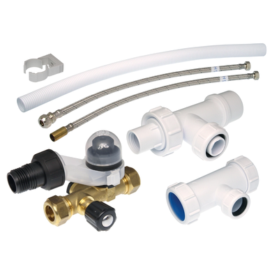 VSH - Set de conexiune pentru boiler Eurobas, cu fitinguri comprimate și sifon compact