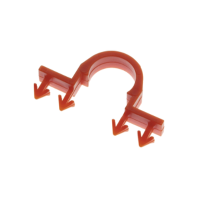 WINKLER TECHNIK – Cleme tacker pentru țevi Ø14–17 mm, lungime 27 mm (100 buc.)