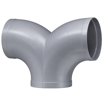 BECK - Ramificație Y egală de ventilație la 90° din PPs DN160
