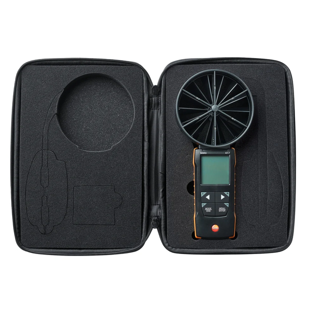 Testo 417 set 1 - Anemometru cu elice și pâlnii de măsurare