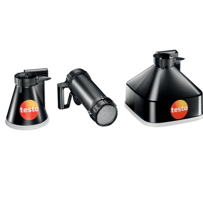 Testo 417 set 2 - Anemometru cu elice, pâlnii de măsurare și dispozitiv de uniformizare