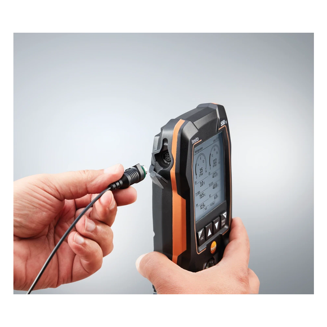Testo 550s Set smart cu furtunuri - Manifold digital inteligent cu sonde de temperatură wireless și set de 3 furtunuri de umplere