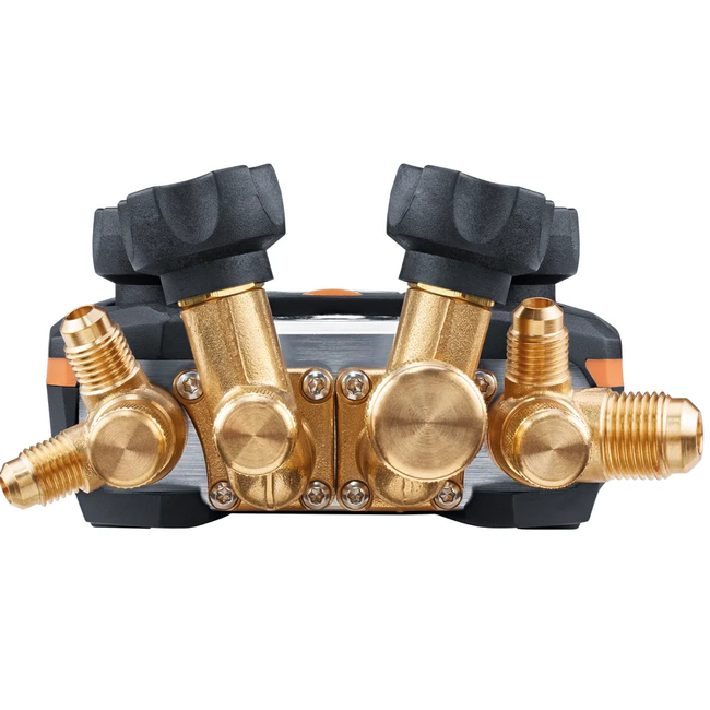 Testo 557s - Set Vacuum Smart cu furtunuri - Manifold digital inteligent cu sonde wireless de temperatură și vacuum plus set de 4 furtunuri