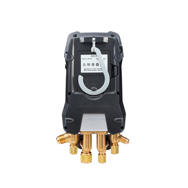 Testo 570s - Set Vacuum cu furtunuri de umplere - Manifold digital inteligent, cu sonde wireless de vacuum și de temperatură tip clește și set cu 4 furtunuri de umplere
