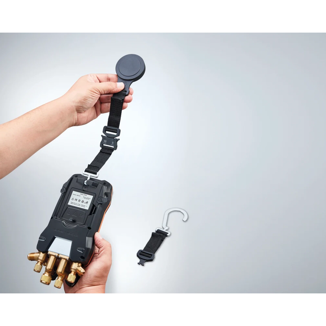 Testo 570s - Set Vacuum cu furtunuri de umplere - Manifold digital inteligent, cu sonde wireless de vacuum și de temperatură tip clește și set cu 4 furtunuri de umplere