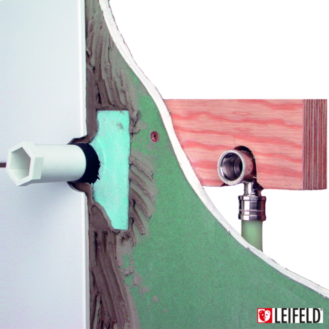 LEIFELD – Placă de montaj cu strat de izolație fonică de 5 mm