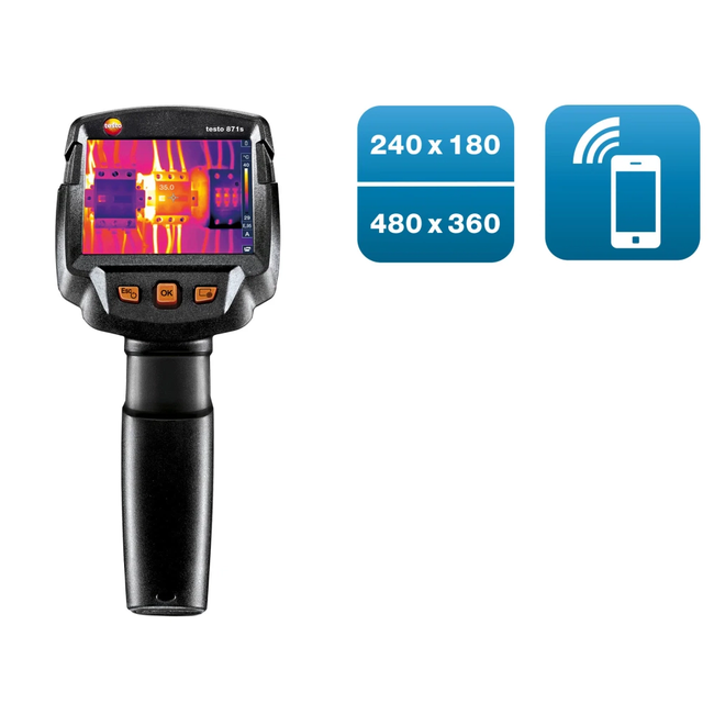 Testo 871s - Cameră de termoviziune cu aplicație pentru mobil