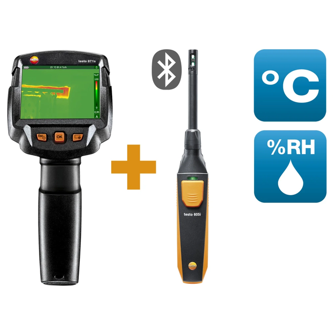 Testo 871s - Set smart pentru identificarea mucegaiului