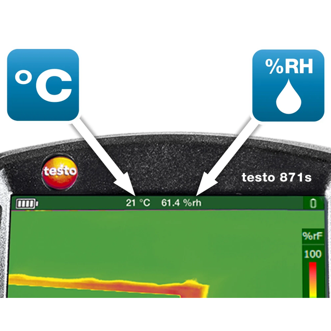 Testo 871s - Set smart pentru identificarea mucegaiului