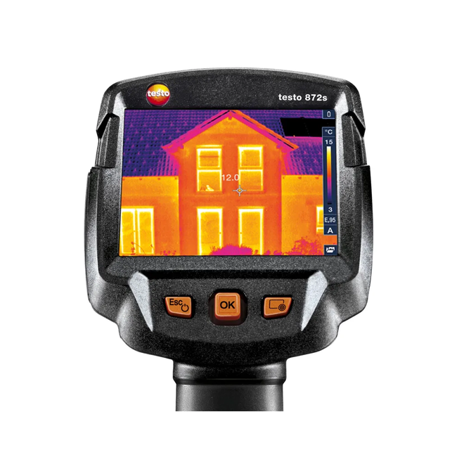 Testo 872s - Cameră de termoviziune cu aplicație pentru mobil