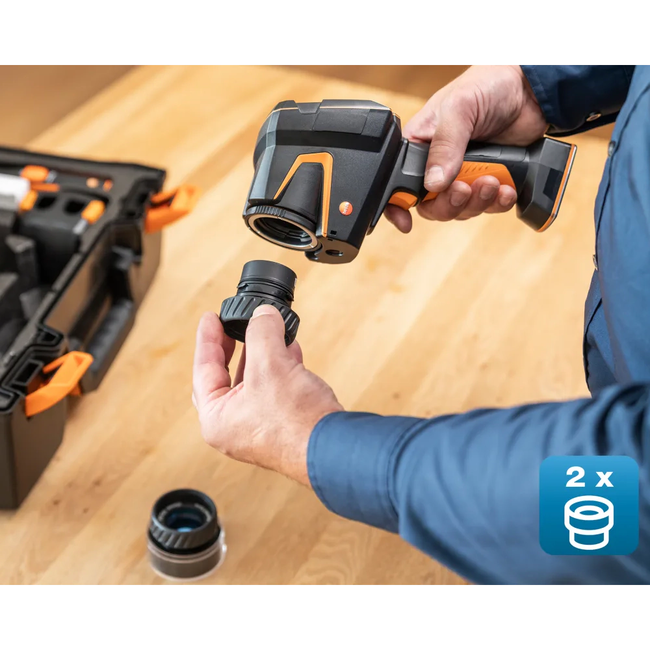 Testo 883-1 set - Camera de termoviziune Testo 883-1 cu lentile de 30° și 12° plus accesorii