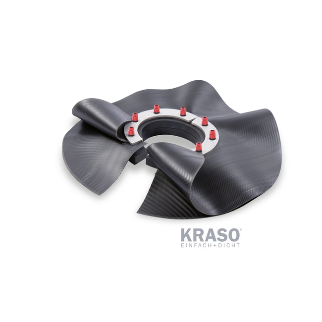 KRASO - Inel de etanșare cu flanșă pentru folie - cu montaj în gaură carotată, Tip FKF (⌀80 - 300 mm)