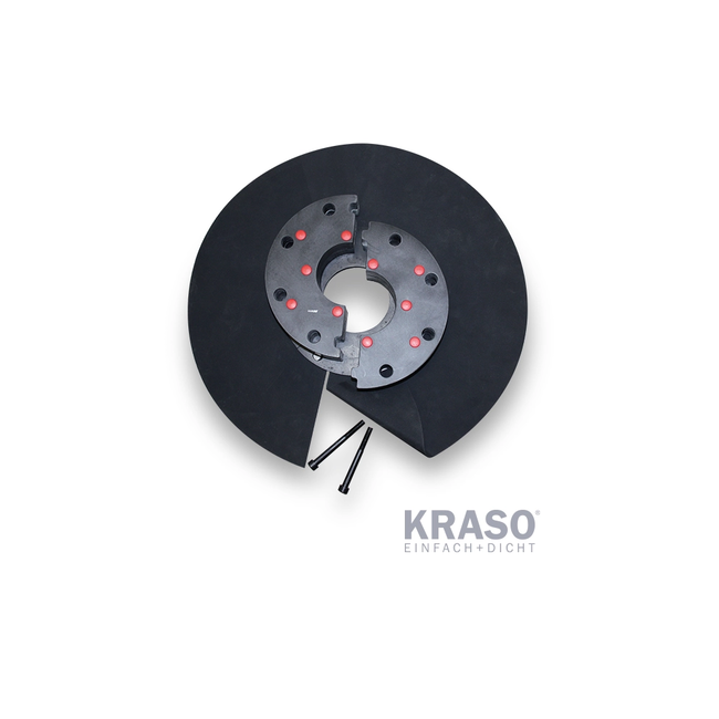 KRASO - Placă cu flanșă din plastic, tip KFP - divizată (⌀80 - 300 mm)