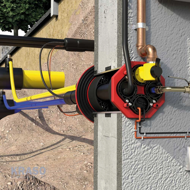 KRASO - Sistem de trecere cu etanșare prin perete DN 200