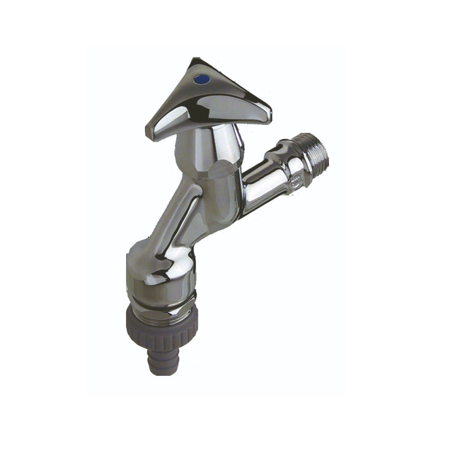 Seppelfricke - Robinet combinat cu ventil de aerisire și antiretur G1/2 x G3/4 (DN15), alamă cromată, mâner în formă de stea