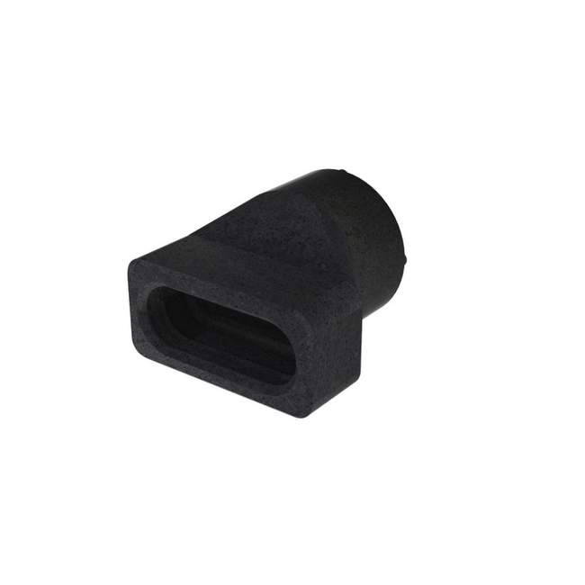 Zehnder - Joncțiune cu cot de 90° orizontal de trecere de la ComfoTube 90 la ComfoTube Therm Flat 51