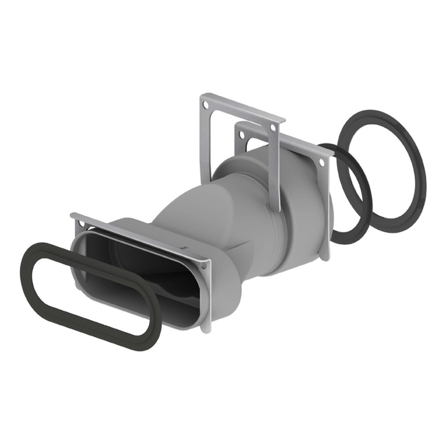 Zehnder - Joncțiune de trecere de la ComfoTube 90 / 75 la Comfotube flat 51