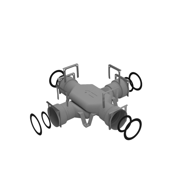 Zehnder - Piesă de trecere încrucișată - ComfoTube 75/90