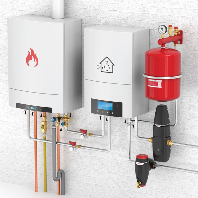 Flamco Simplex - Robinet KFE-KH lung D SV cu supapă de siguranță, cu filet exterior 1/2" și racord 3/4"