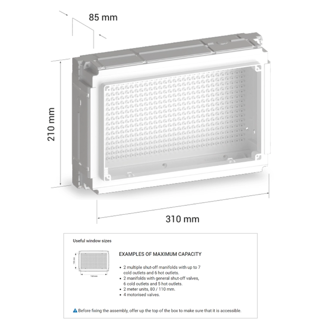 TECO K-BLOC Cutie pentru aplicații de montare încastrată TECOFIX