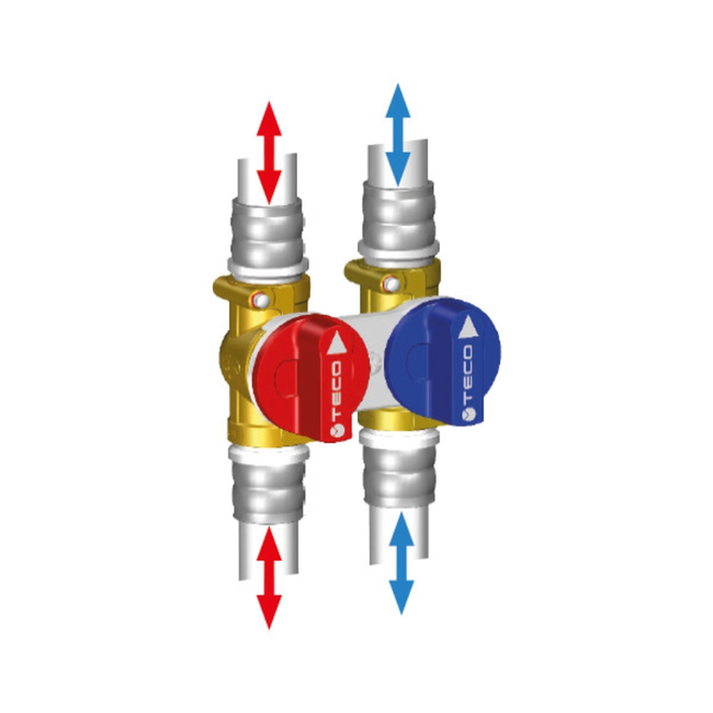 TECO K4.0 Kit de 2 robineți de izolare