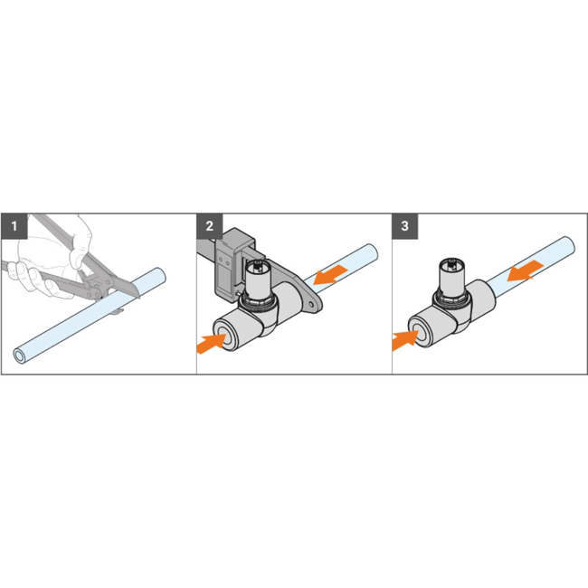 TECO ULTRA - Robinet cu bilă Top Entry cu montare încasată cu accesorii de control pentru țevi PP-R DN 15 - 20