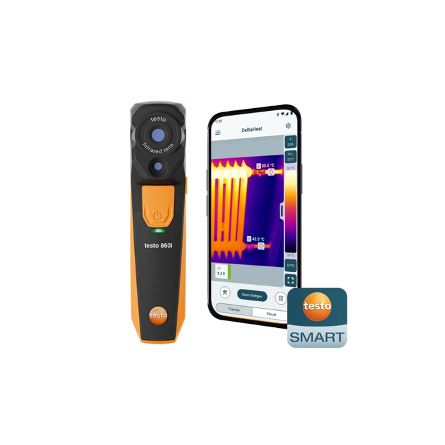 Testo 860i kit - Cameră termoviziune telefon