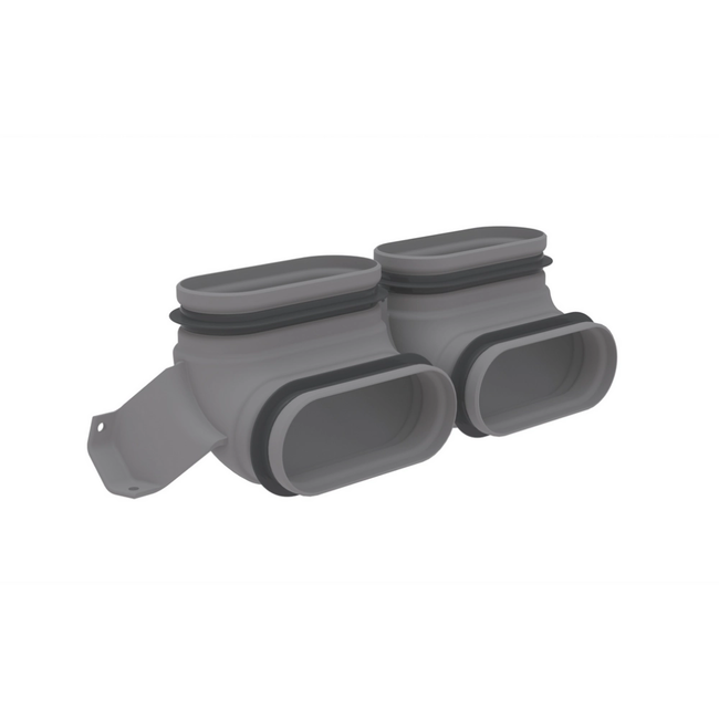 Zehnder - Cot pentru conductă dublă CK 300 V vertical