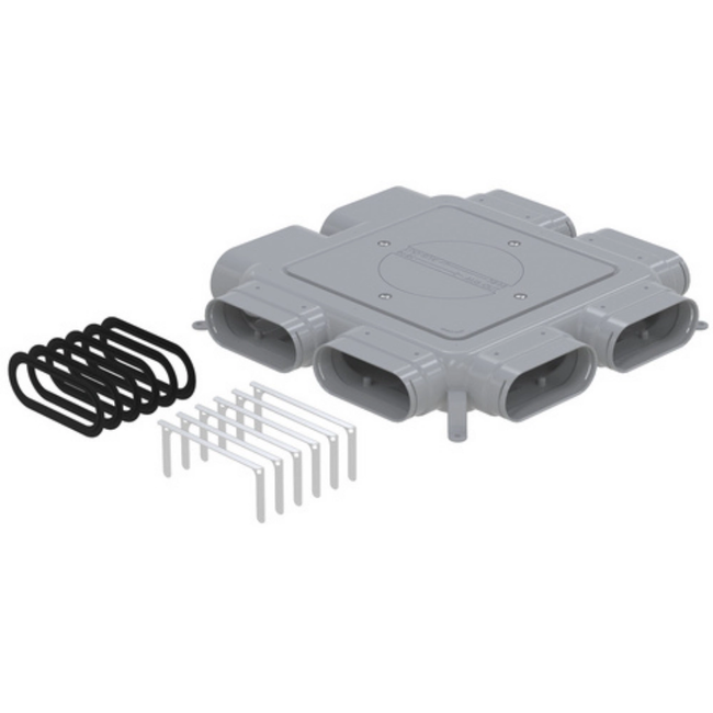 Zehnder - Distribuitor flat 51, 6 porturi