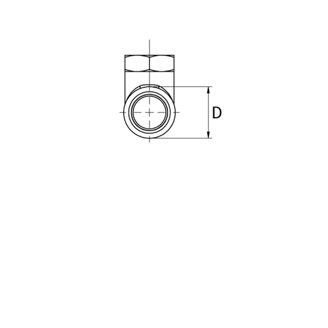 Flamco Meibes - Racord telescopic tip T cu conexiune presare DN 15–28