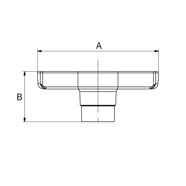 Flamco Simplex - Mâner tip T fără termometru pentru robineți sferici Simplex DN 20–50