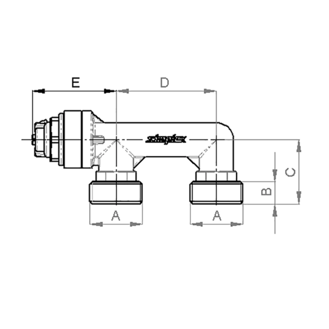 Flamco Simplex - Pod de testare presiune ET cu filet G 3/4″ M