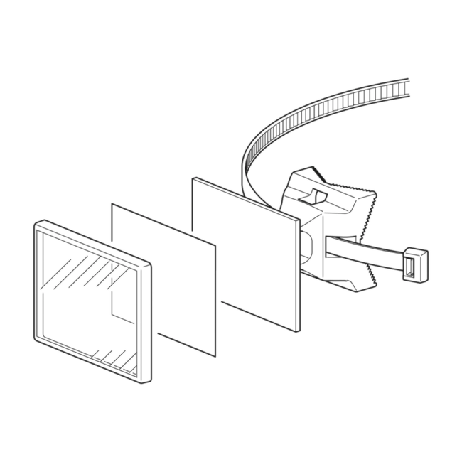 Flamco Simplex - Suport universal cu bandă de fixare