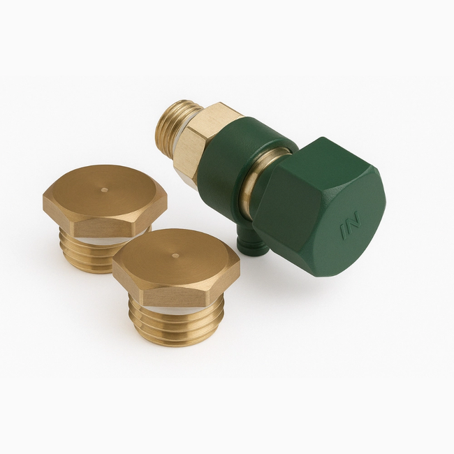 Seppelfricke - Set ventil de golire SEPP DIN-Basis cu 2 dopuri - G1/4" (DN8)