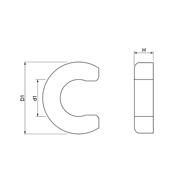 VSH Tectite - Clemă de demontare Type DC DN10–DN25 (set. 5 buc)