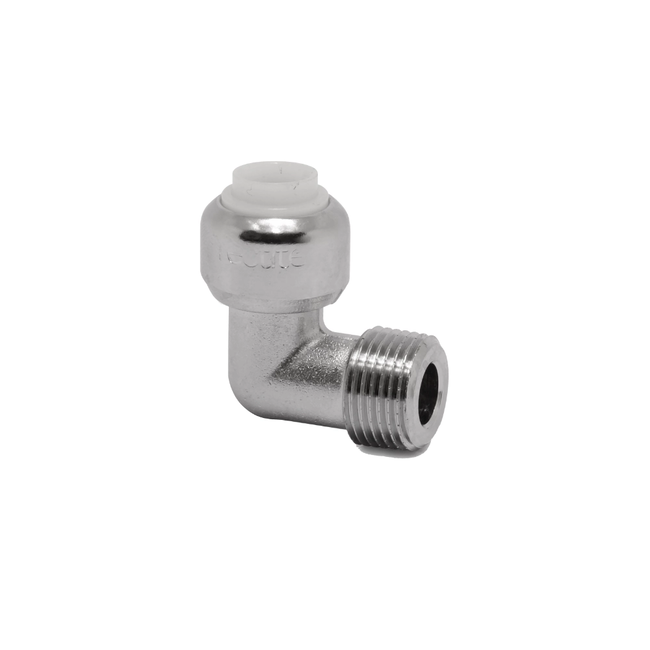 VSH Tectite - Cot 90° cromat push x filet exterior BSPT DN10–DN15