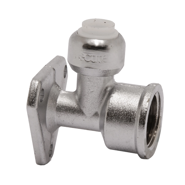 VSH Tectite - Cot de perete cromat push x filet BSPP 15xG1/2"