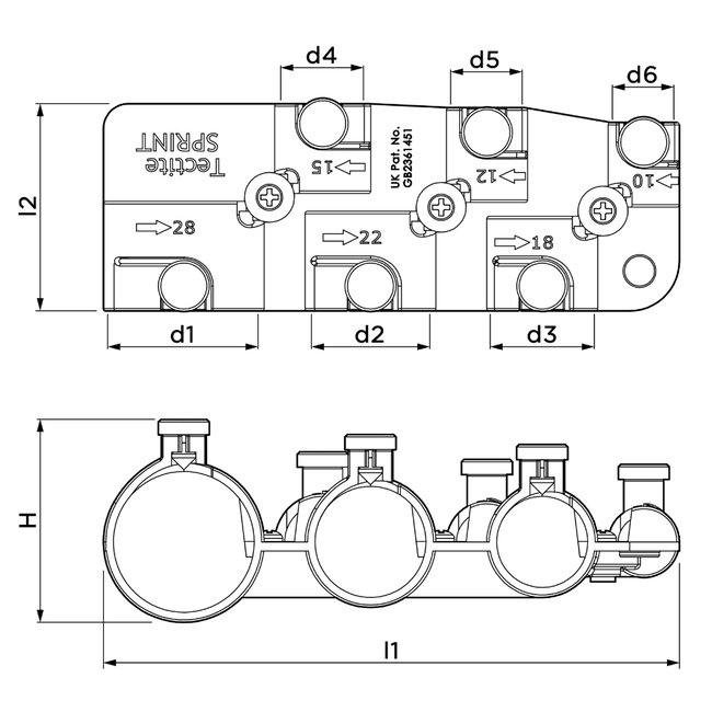 VSH Tectite - Marcator de adâncime pentru inserție DN8–DN25