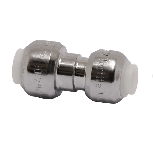 VSH Tectite - Mufă redusă cromată 2 x push DN10–DN15