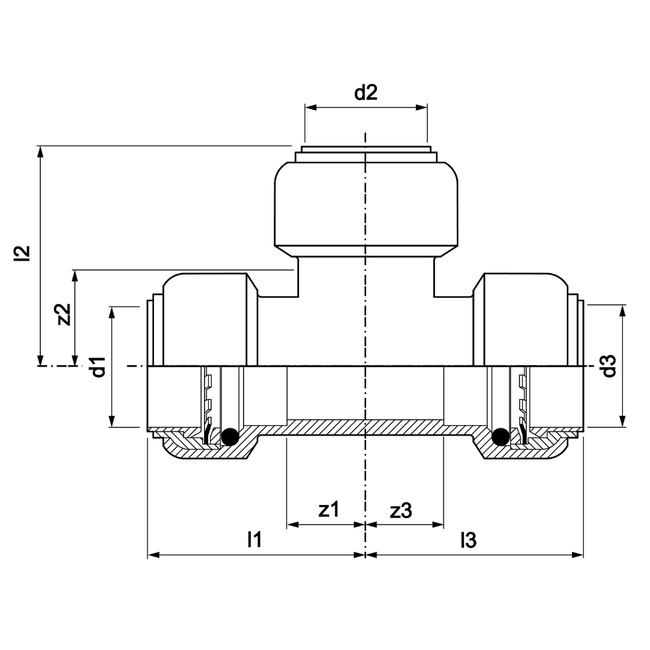 VSH Tectite - Teu 3 x push DN10–DN25