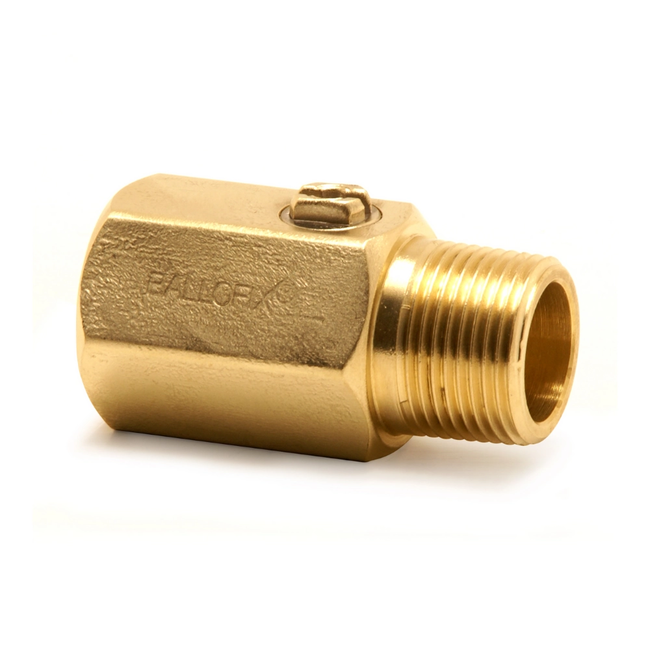 Broen - Robinet mini cu bilă 1 x filet interior x 1 x filet exterior – alamă / cromat