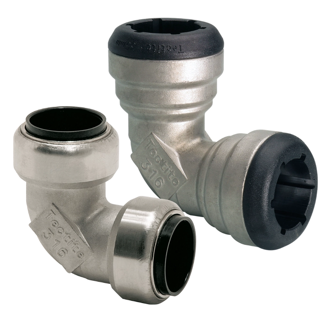 VSH Tectite - Cot 90° cu 2 capete push (DN12–DN50)