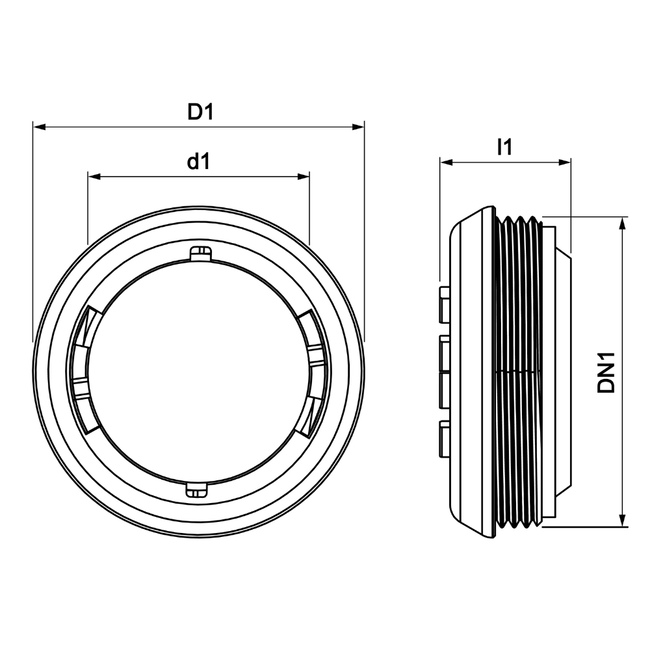 VSH Tectite - Dop demontabil de capăt (DN50–DN80)