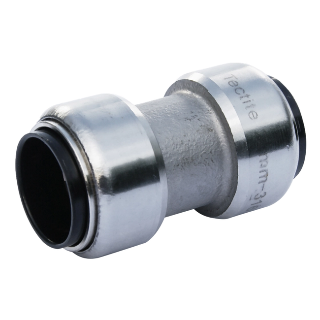 VSH Tectite - Mufă de alunecare 2 x push – inox (DN12 – DN25)