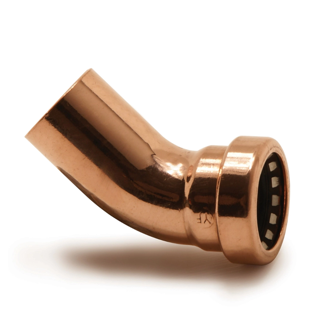 VSH Tectite Sprint - Cot 45° push x capăt țeavă (DN10 – DN25)