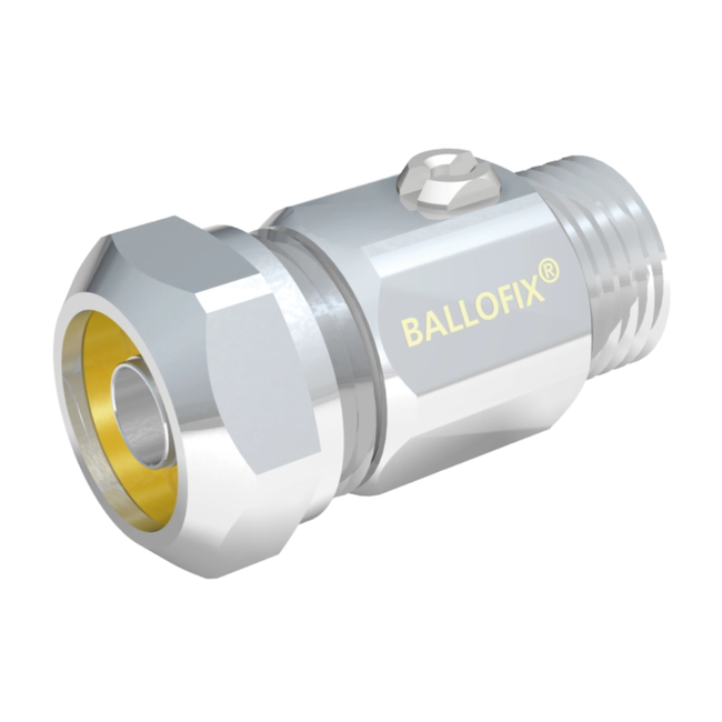 Broen Ballofix – Robinet cu bilă mini pentru încălzire prin pardoseală (ML țeavă), conexiune colier de compresiune × filet exterior G ½″, DN15R