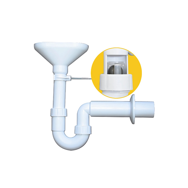 HAAS - Sifon pâlnie cu închidere prin bilă, DN 50, din polipropilenă (PP)